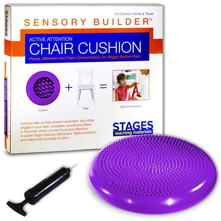 Stages Learning Materials Sensory Builder, Wiggle Cushion, Purple SLM803